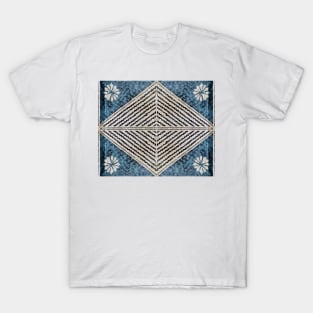 Fijian Tapa Cloth 68 by Hypersphere T-Shirt